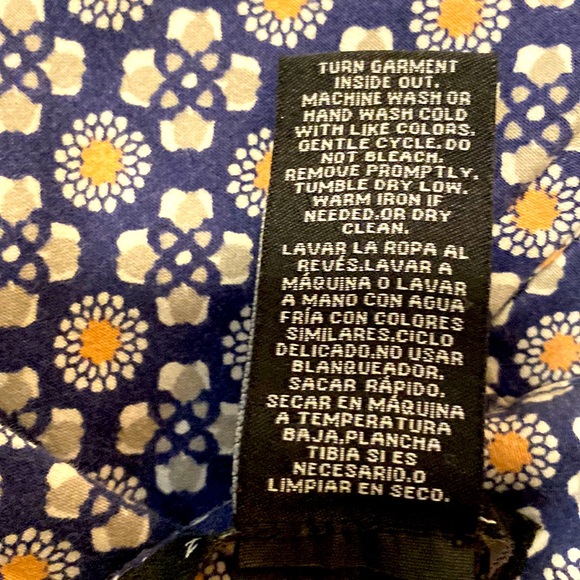 Zac&Rachel|| Navy/grey/white/nude print ankle length slacks with faux pockets - Picture 11 of 12